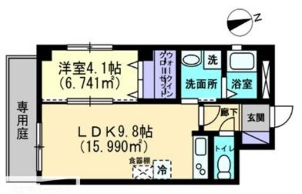 プレミール亀岡の物件間取画像